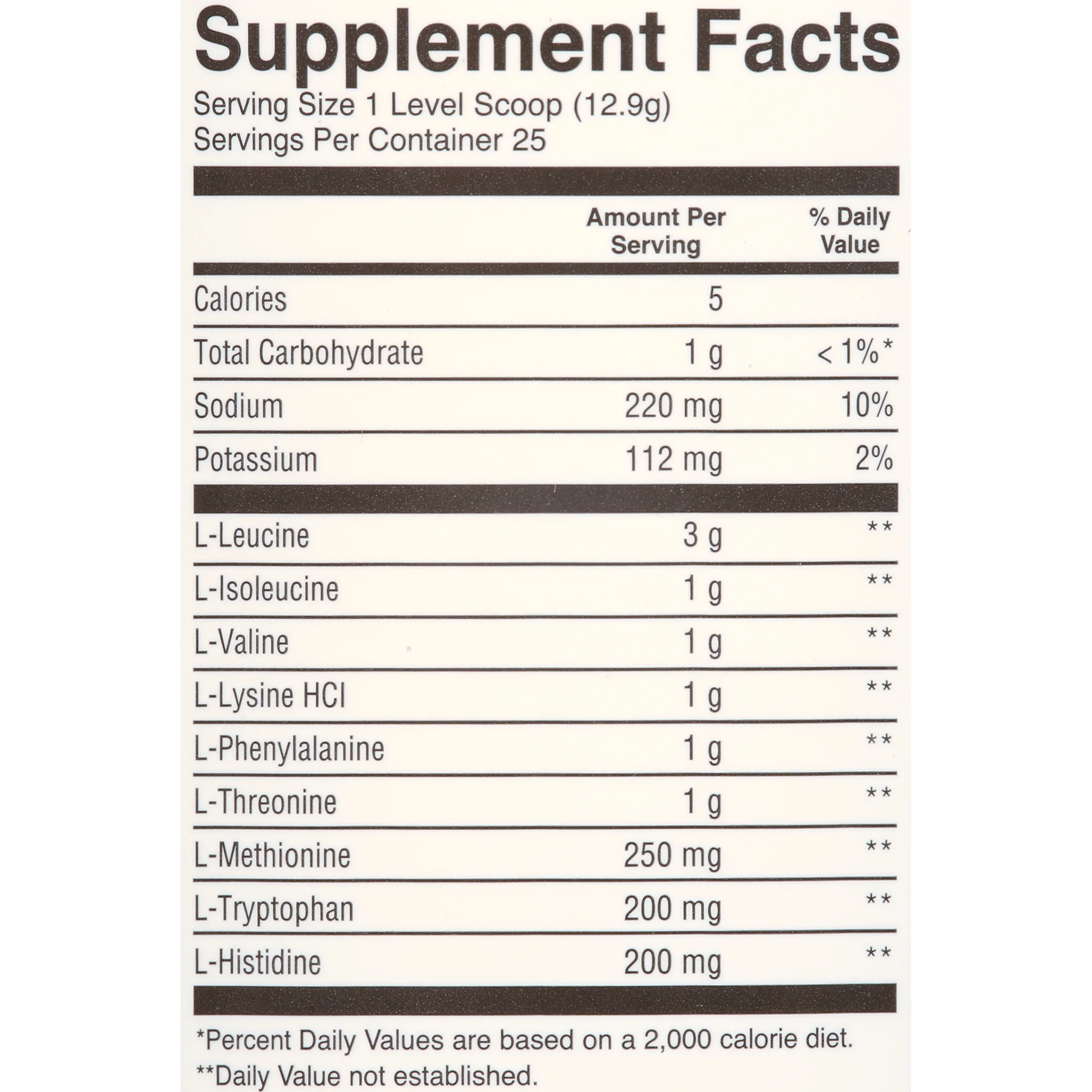 RAW Nutrition EAA Essential Amino Acids Powder Supplement, Island Slushie, 25 Servings