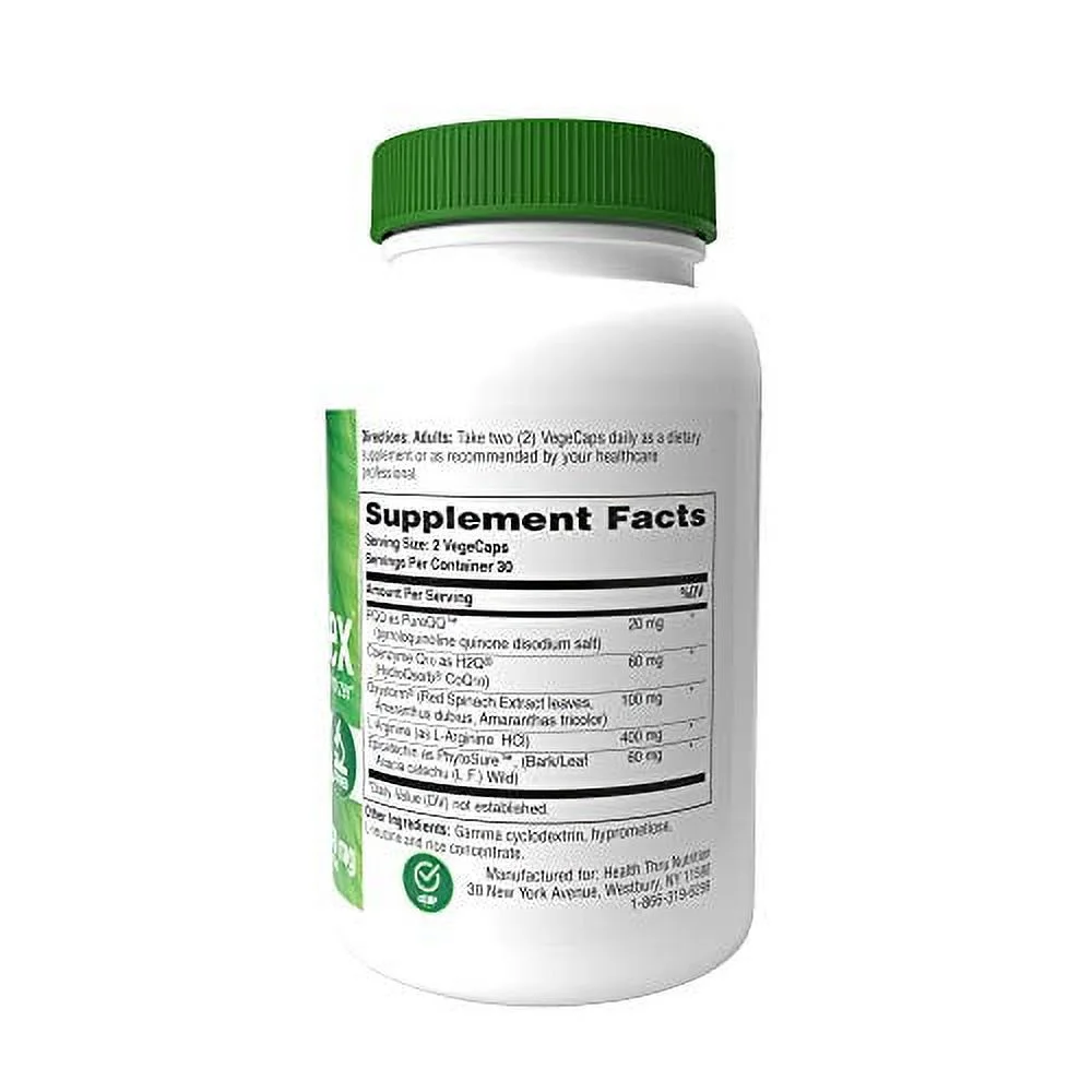 CelluRex™ (Cellular Optimizer w/ PQQ, CoQ-10 and More) (Non-GMO) 60 Vegecaps by Health Thru Nutrition