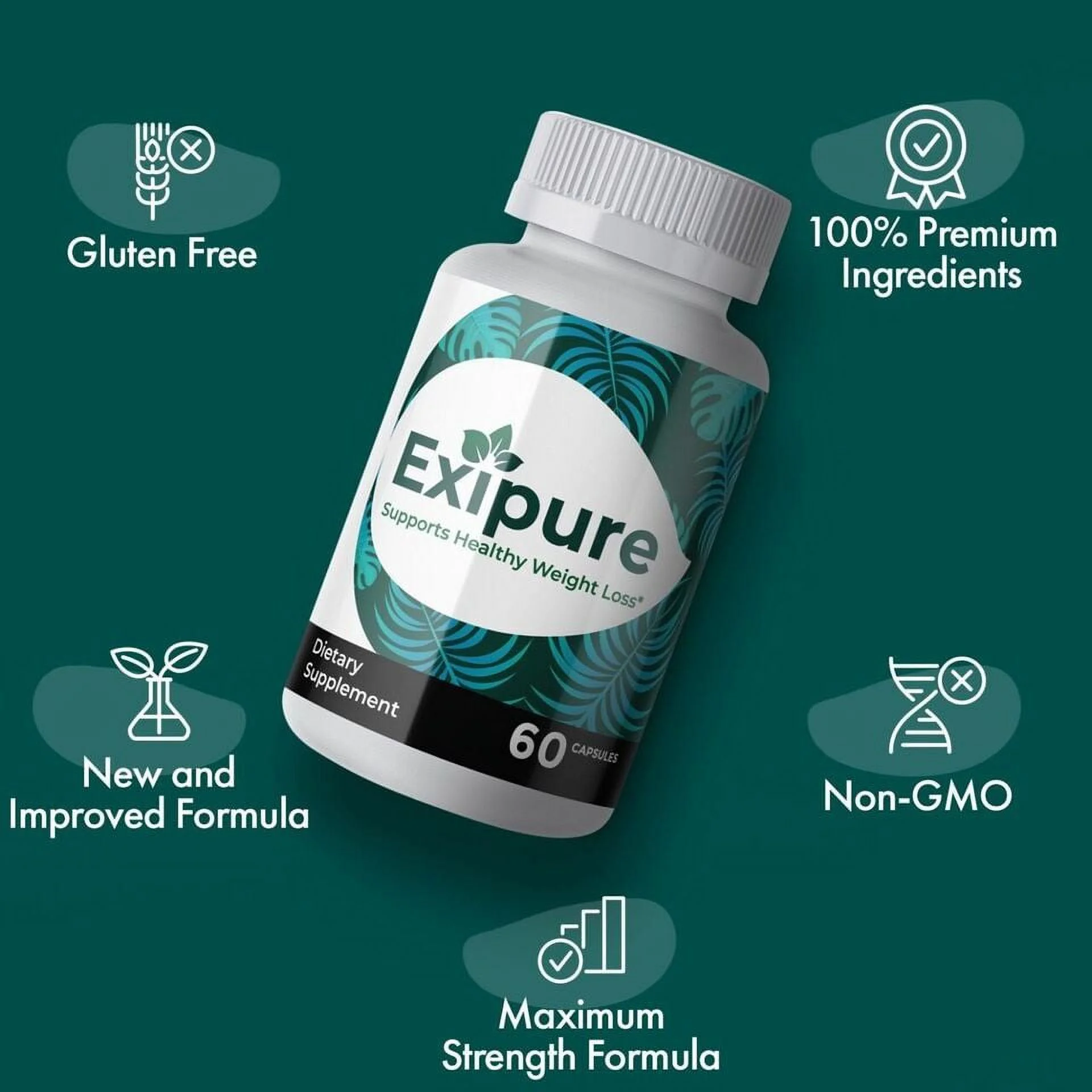 Exipure Diet Pills, Weight Loss Supplement, Official Exipure Diet Pills 60 Capsules