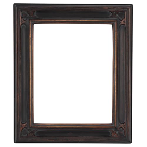 Museum Collection Gothic Ornate Picture Frame - 11x14, Black Gold Oil Painting Frames | Closed Corner High-End Antique Style Frames | Open Back Frames with No Glass or Backing