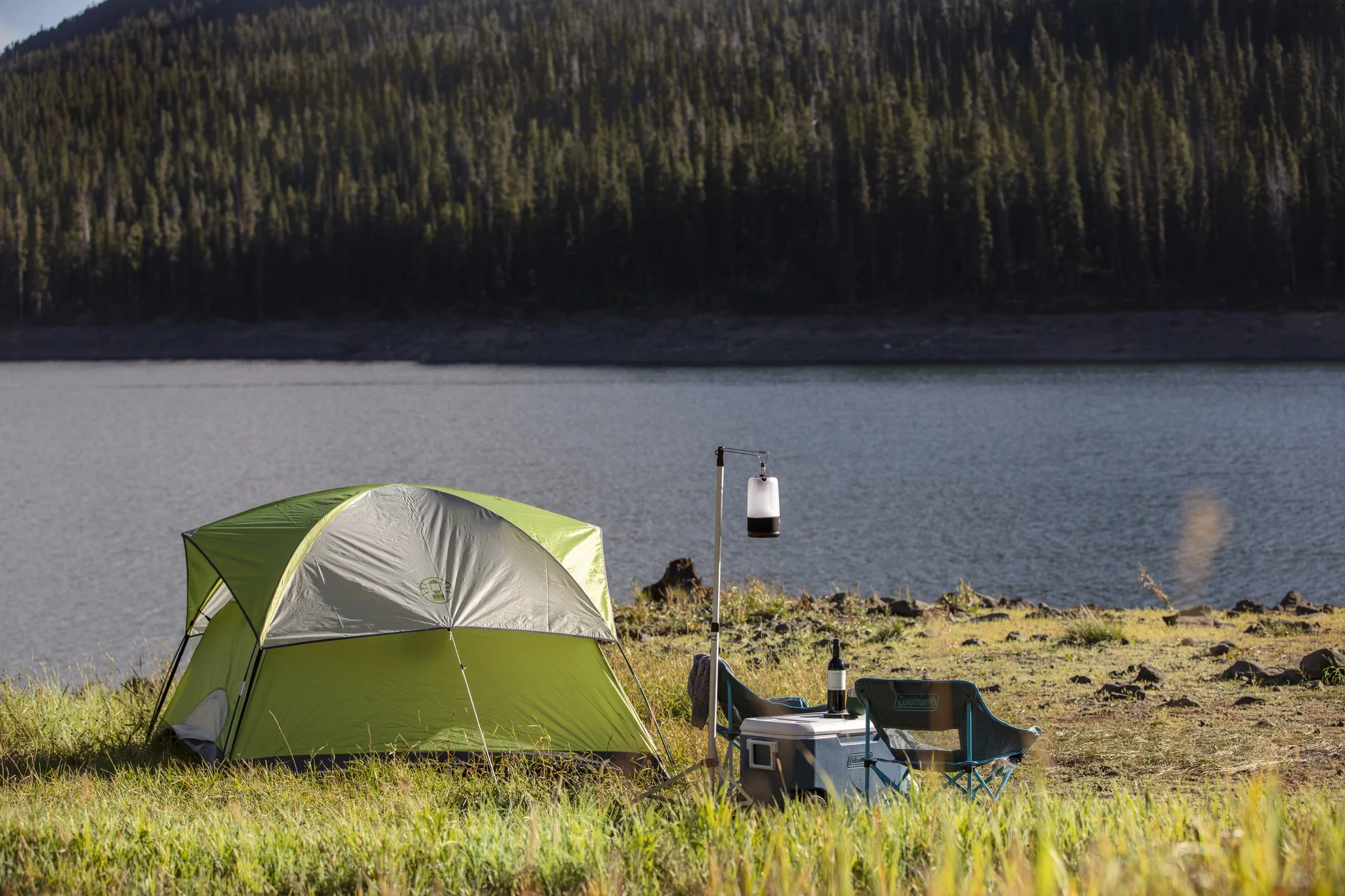 Coleman Sundome 4-Person Dome Camping Tent, 1 Room, Green