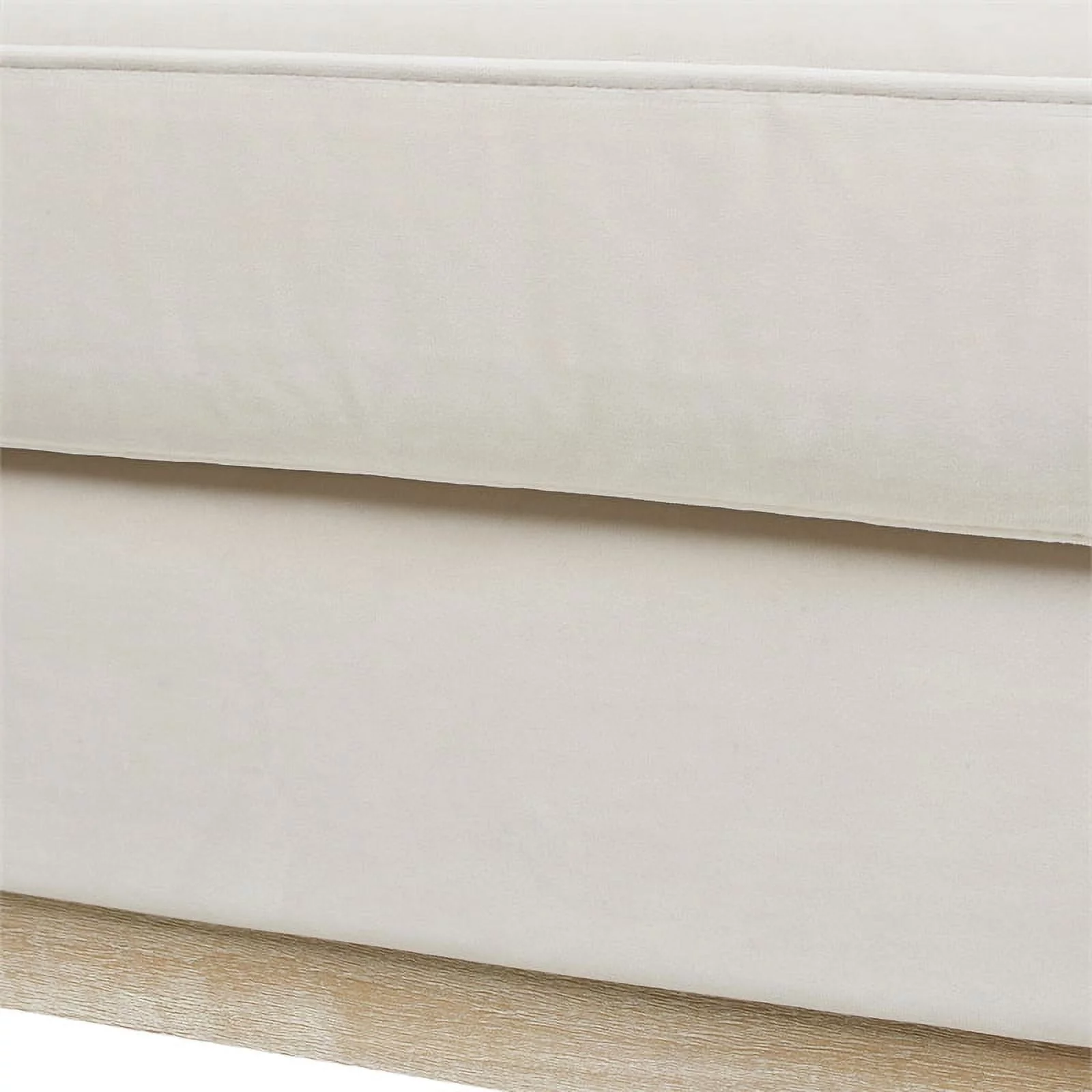 Knox Modern Farmhouse 3 Piece Velvet Arm Chair & Sofa Set in Beige