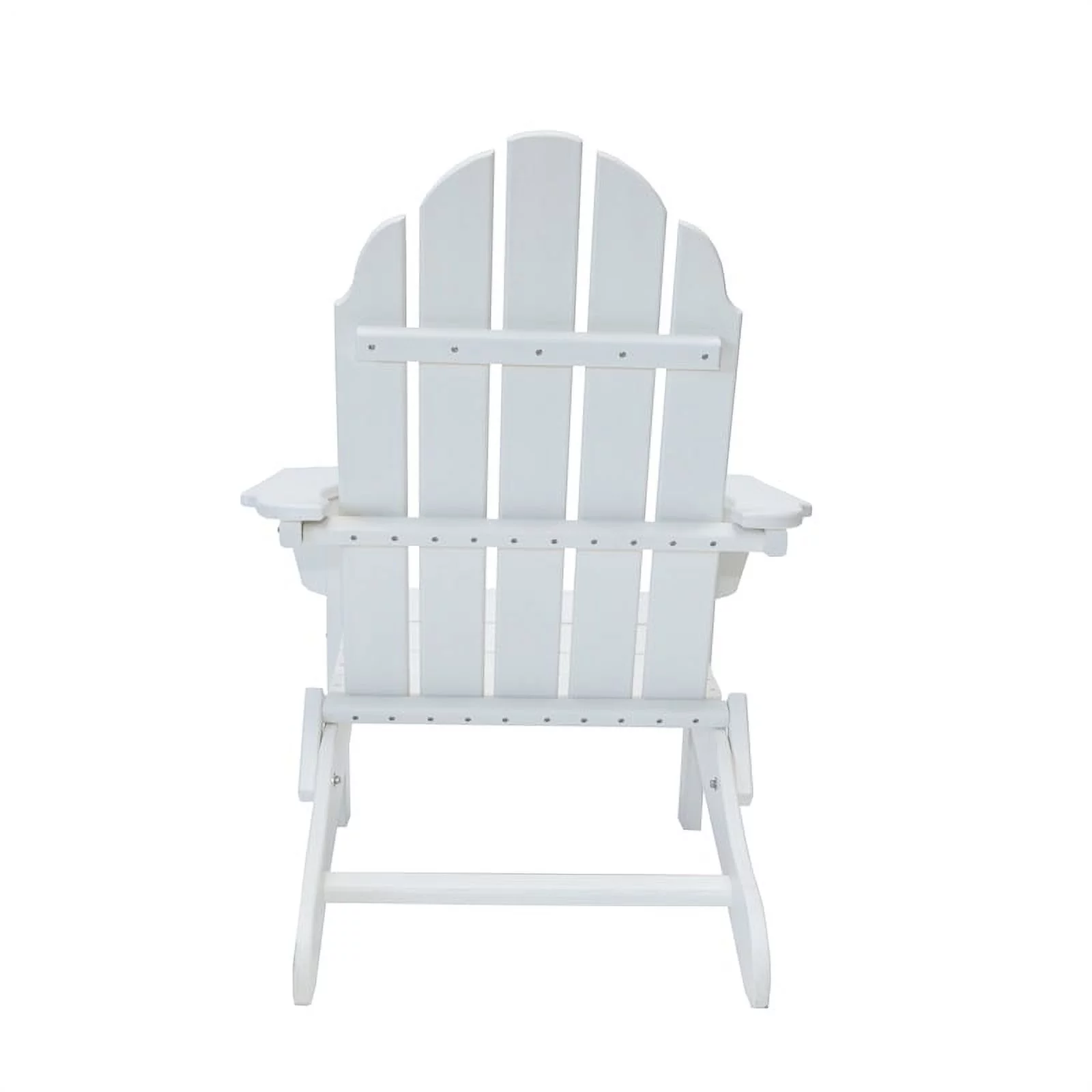 Balboa White Folding Adirondack Chair and Table Set