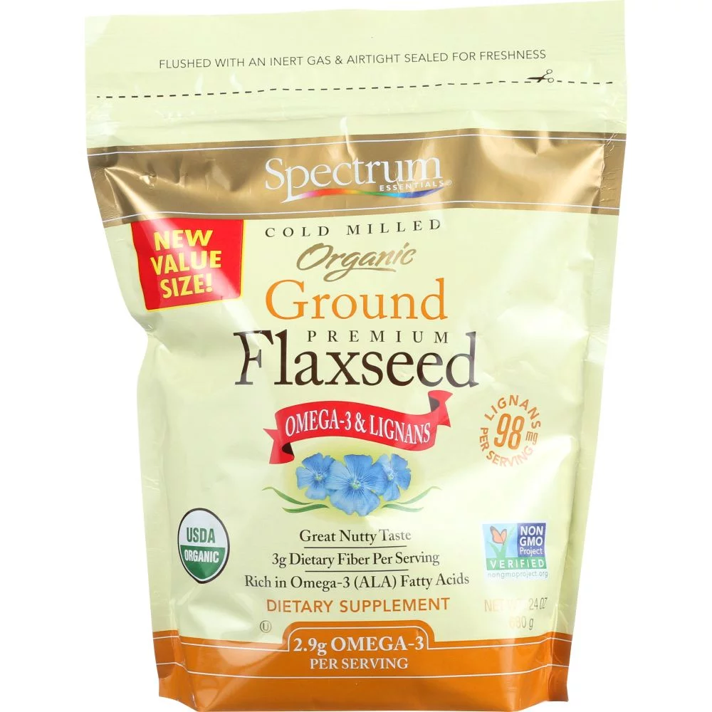 Spectrum Essentials Ground Flaxseed, 24 Oz