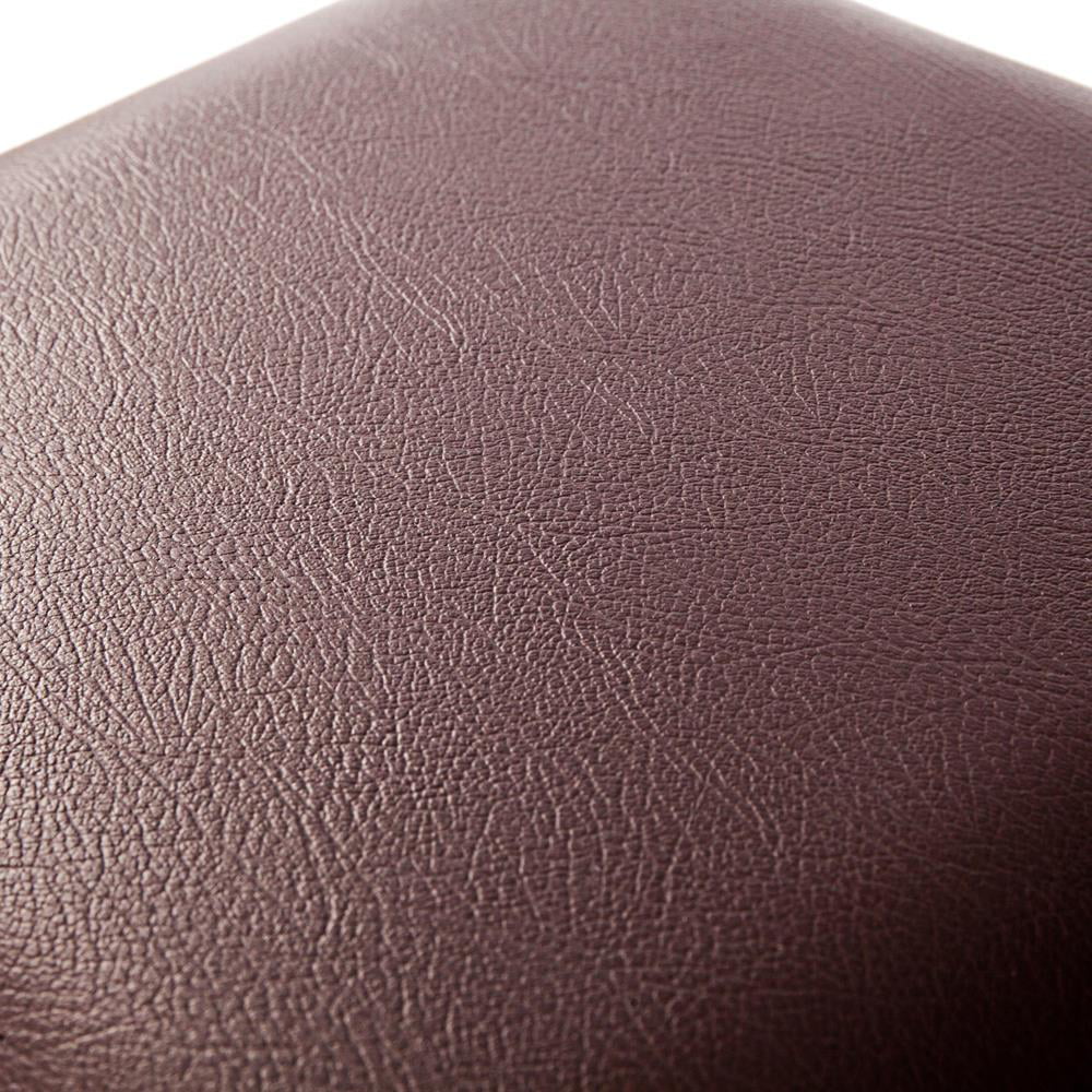 Winado PVC LeatherRectangle Shape Surface with Line Footstool Brown