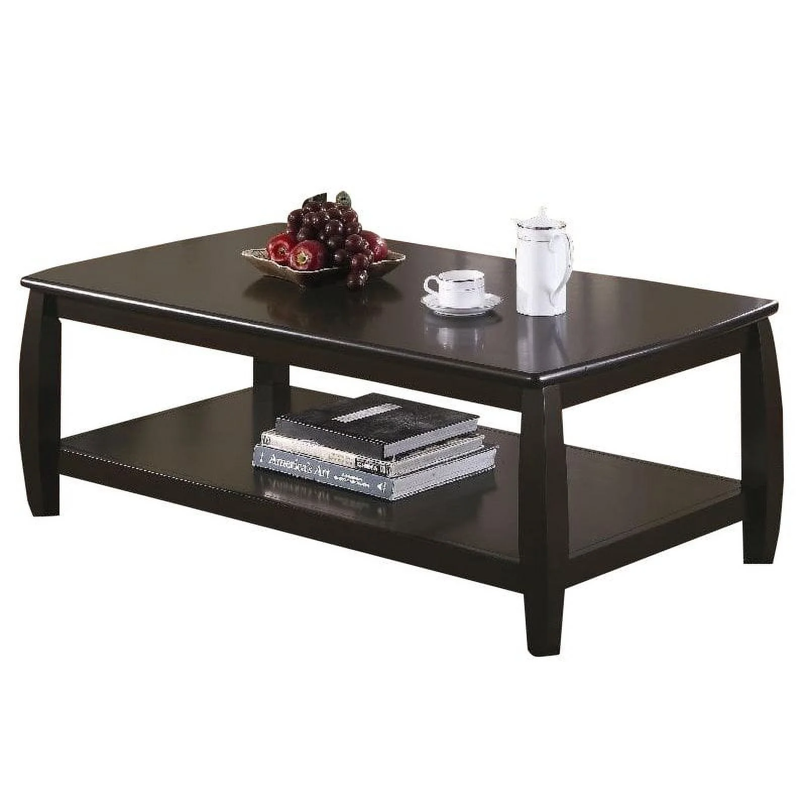 Kingfisher Lane Casual Coffee Table in Cappuccino
