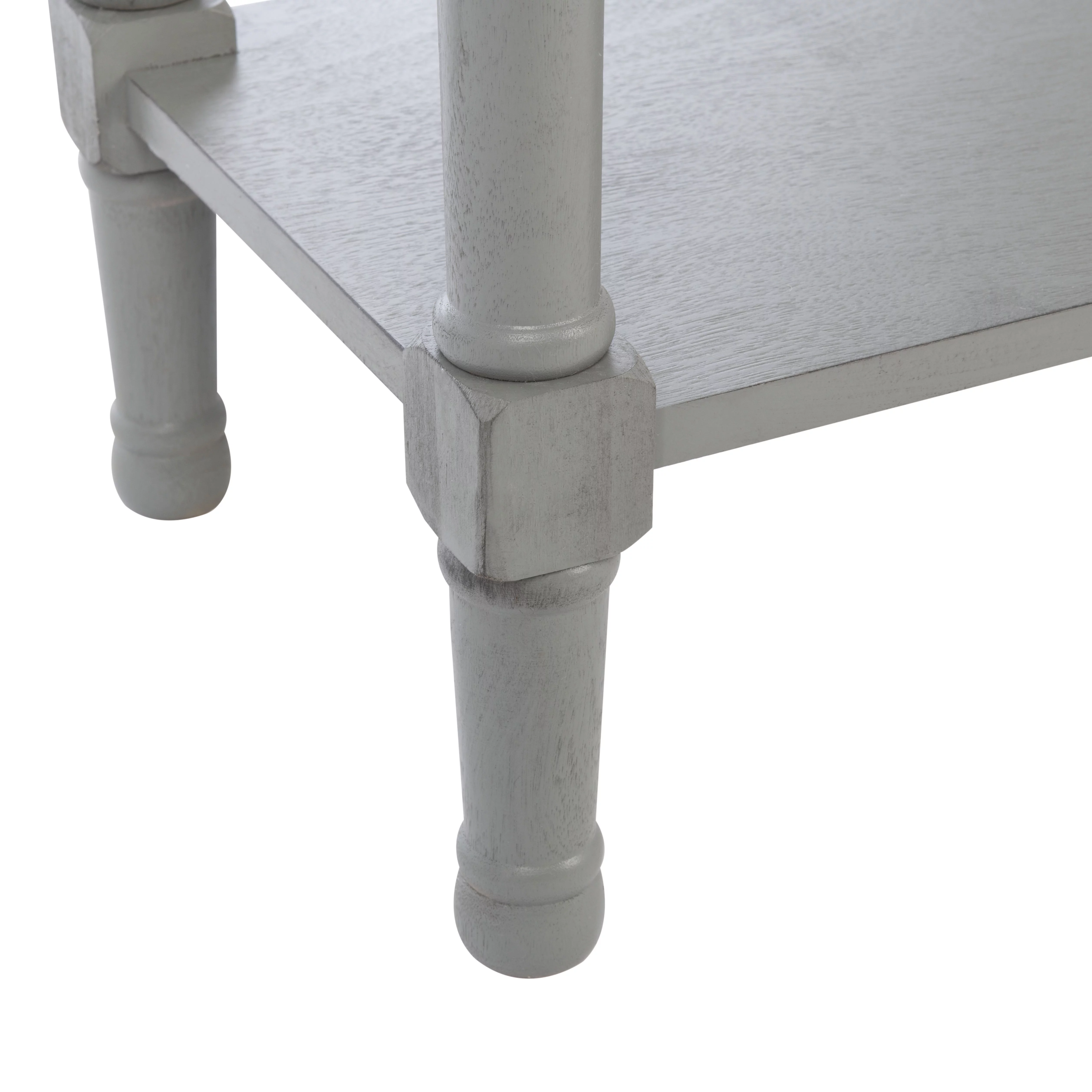 SAFAVIEH Haines Modern 2 Drawer Console Table, Distressed Grey