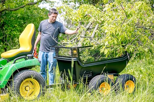 Polar TA1500 Tandem Axle Utility Trailer – 22 Cu. Ft. ATV/UTV Hauling Trailer with 1500 lb. Capacity – Rugged Rubber Wide Track Tires – Model 8262