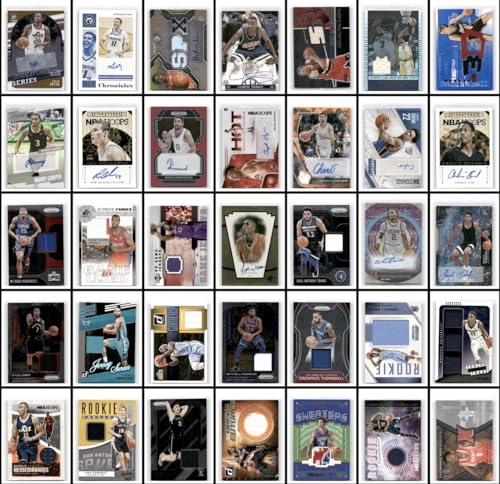 Basketball Sports Card Mystery Pack | Contains 25 Cards | 1x Autograph or Relic Cards Guaranteed | 3X Rookie Cards Guaranteed