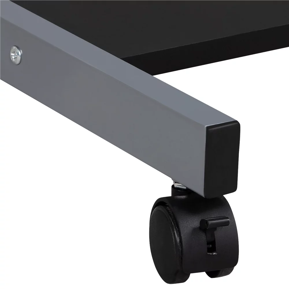 Yaheetech 31.5''H  Laptop Computer Desk with Power Outlet,Black