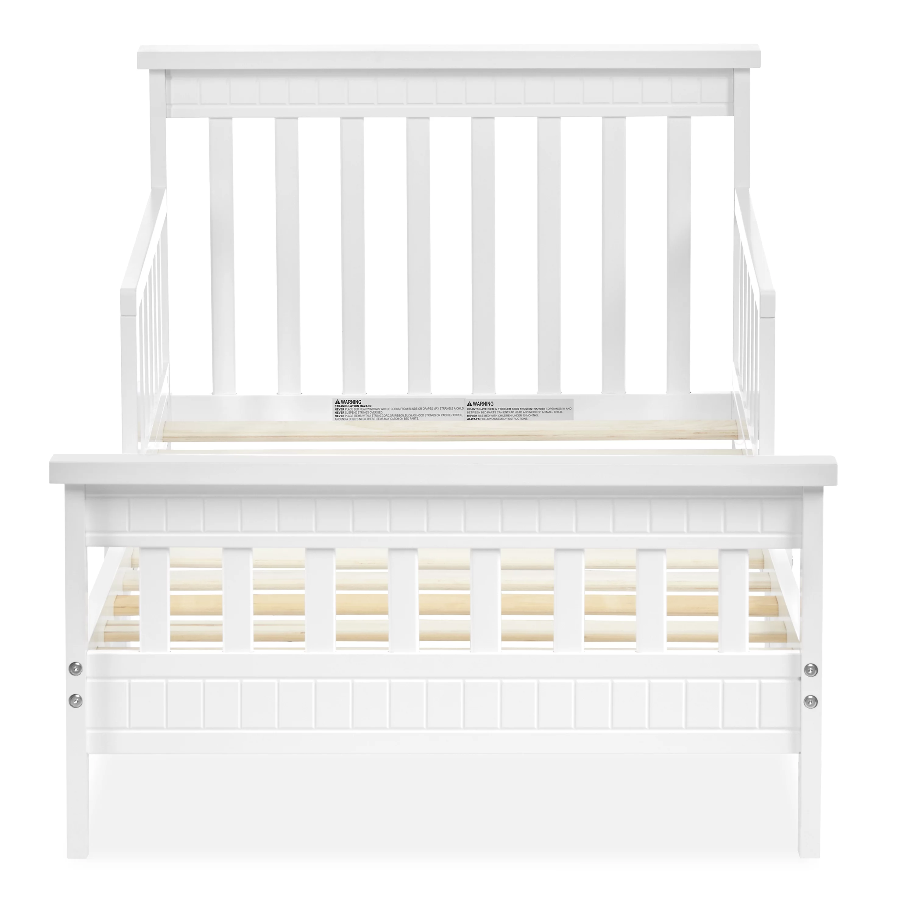 Dream On Me San-Fran Toddler Bed made with Sustainable New Zealand Pinewood, White