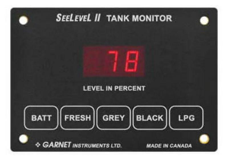 Garnet 709-RVC SeeLevel II 3 Tank Monitor - Monitor Only