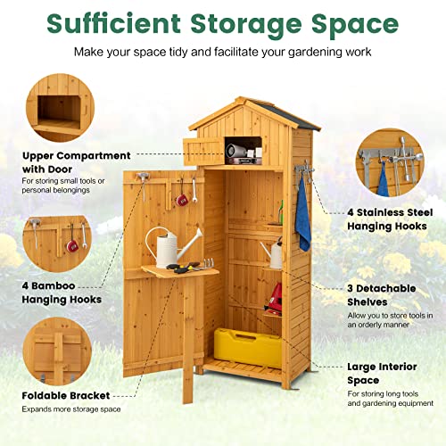 Goplus All-in-One Storage Shed, 71