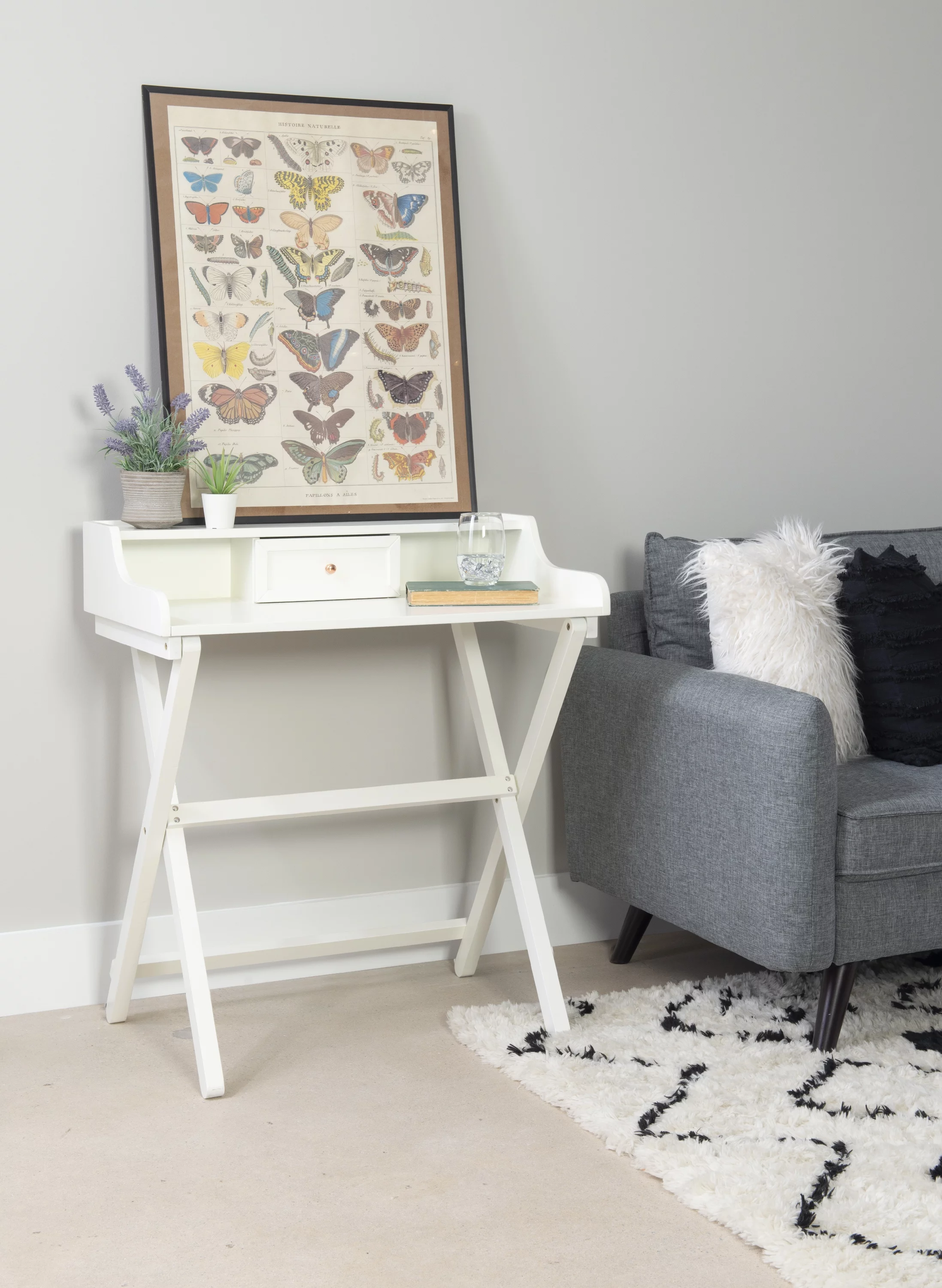 Linon Coy Folding Desk, 34.25