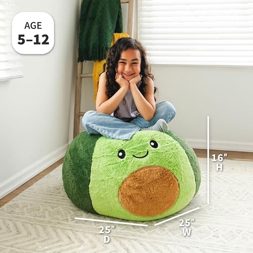 Big Joe Classic Bean Bag Chair, Sapphire Smartmax, Durable Polyester Nylon Blend, 2 feet Round