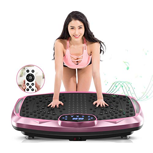 Vibration Plate Exercise Machine Whole Body Workout Vibration Fitness Platform for Home Fitness & Weight Loss + BT + Remote, 99 Levels