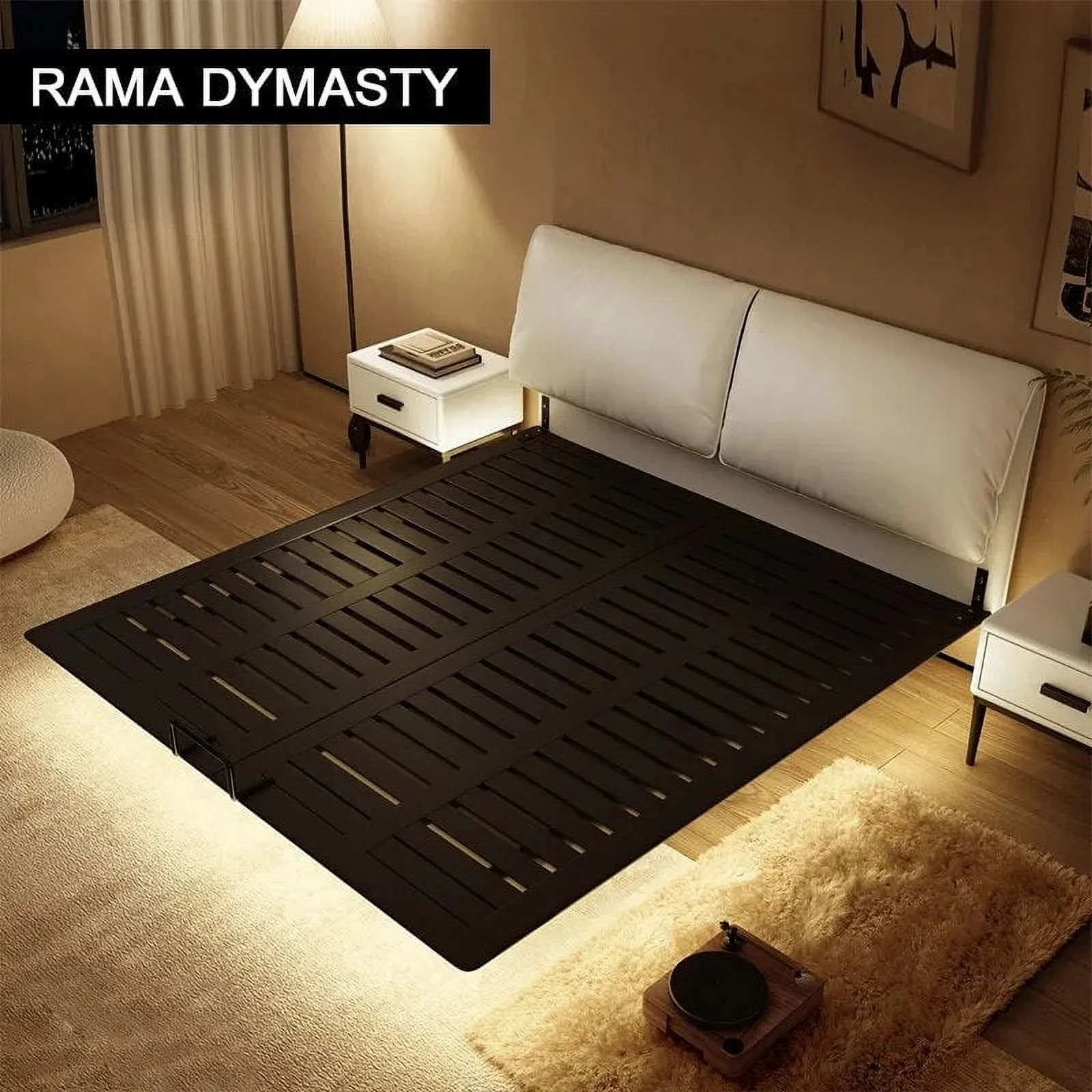 Italian Simple Suspension Bed Modern Simple Leather Bed Small Family Master Bedroom Double Bed 1.5M/1.8M Soft Bag Wedding Bed