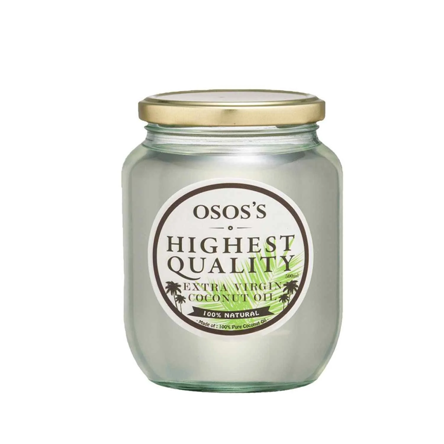 OSOS'S OSOS'S - Natural Virgin Coconut Oil 500.0g/ml (4897071960007)  Fixed Size