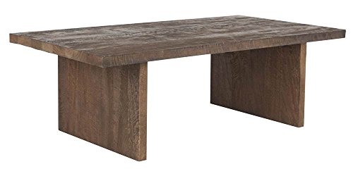 SAFAVIEH Home Collection Senjo Rouge Rattan Coffee Table, 0, Grey
