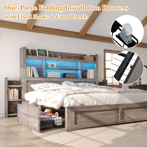 Queen Bed Frame with 49.6