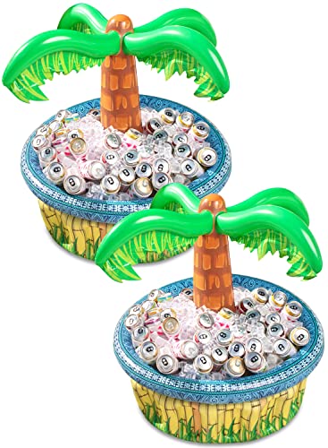 Sloosh 2-Pack Inflatable Palm Tree Cooler - 28