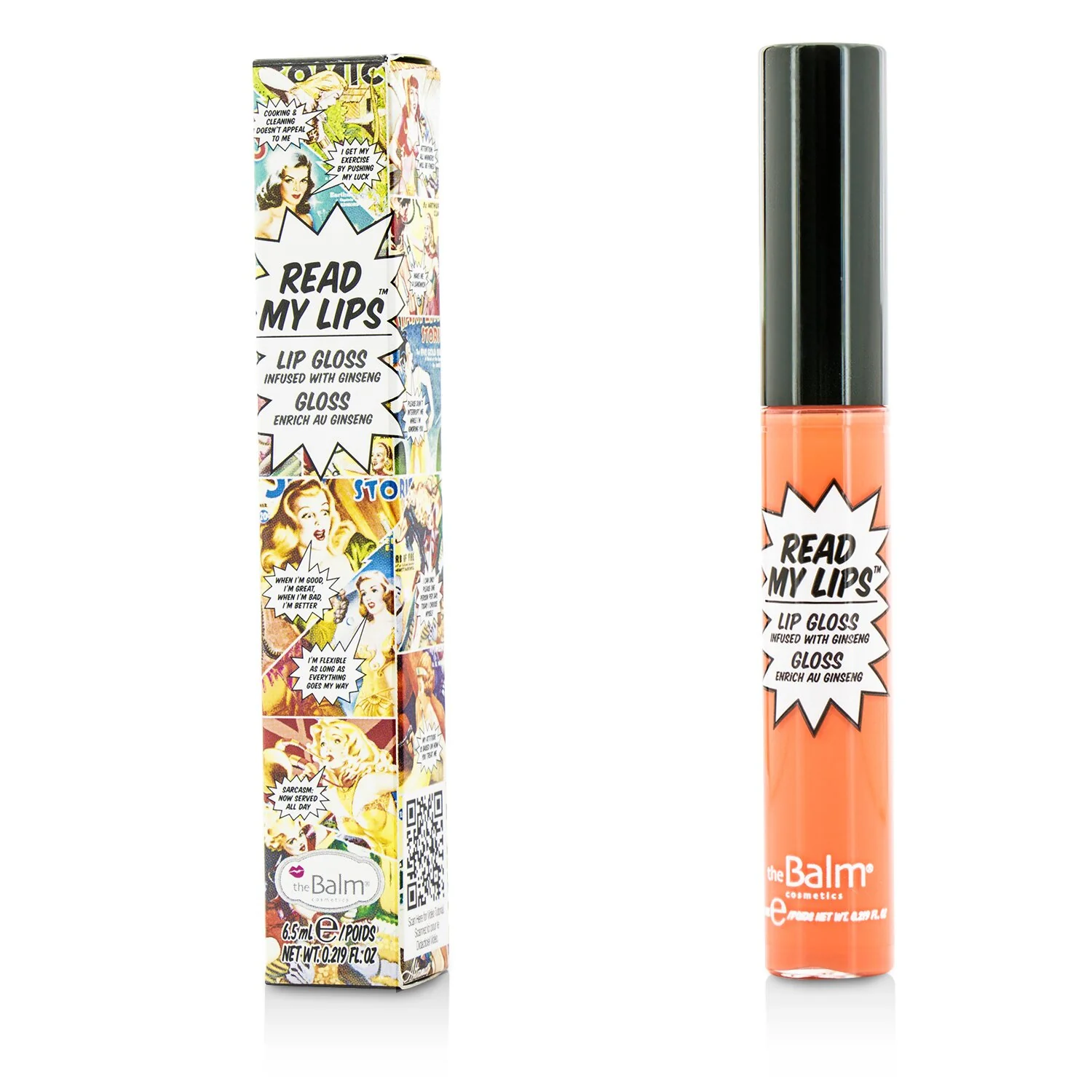 TheBalm Read My Lips (Lip Gloss Infused With Ginseng) - #Pow!  6.5ml/0.219oz