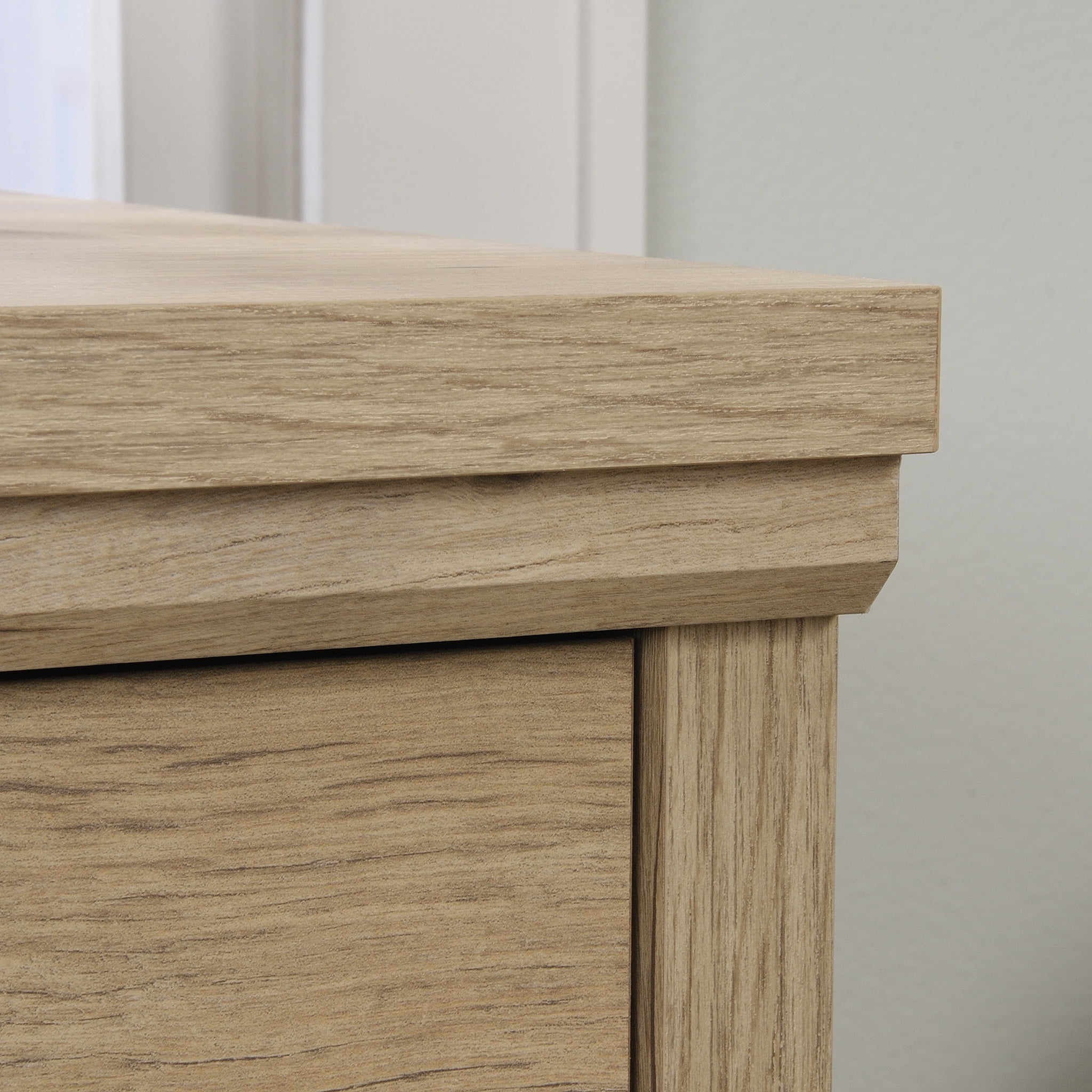 Sauder Aspen Post 2 Drawer Wooden Lateral File Cabinet with Lock in Prime Oak