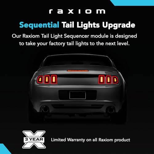 Raxiom Tail Light Sequencer Harness Kit with Tuning Plug and Play Wire Fits Mustang 1996-2004 Excluding 1999-2001 Cobra