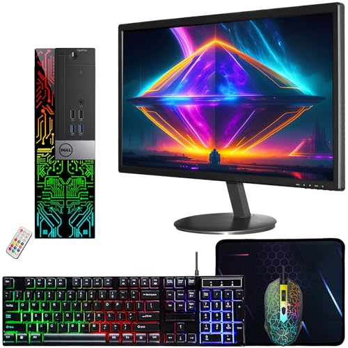 Dell OptiPlex 5050 Desktop Computers with 24 inch Monitor PC Bundle, 16GB DDR4 Ram 512GB M.2 NVMe SSD, WiFi, Bluetooth, i5-6500 3.2GHz, HDMI, Windows 10 Pro (Renewed)