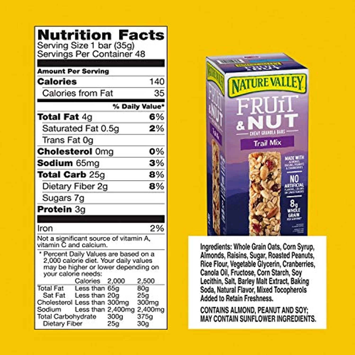 Nature Valley Fruit & Nut Chewy Trail Mix Granola Bars (48 ct.) (pack of 2)