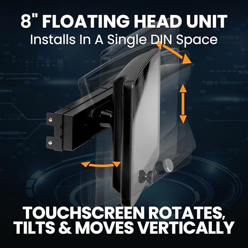 BOSS Audio Systems BVCP9700A-FL Single DIN Car Stereo Wireless Apple CarPlay, Android Auto, 7 Inch Touchscreen, Bluetooth, AM/FM Radio Receiver