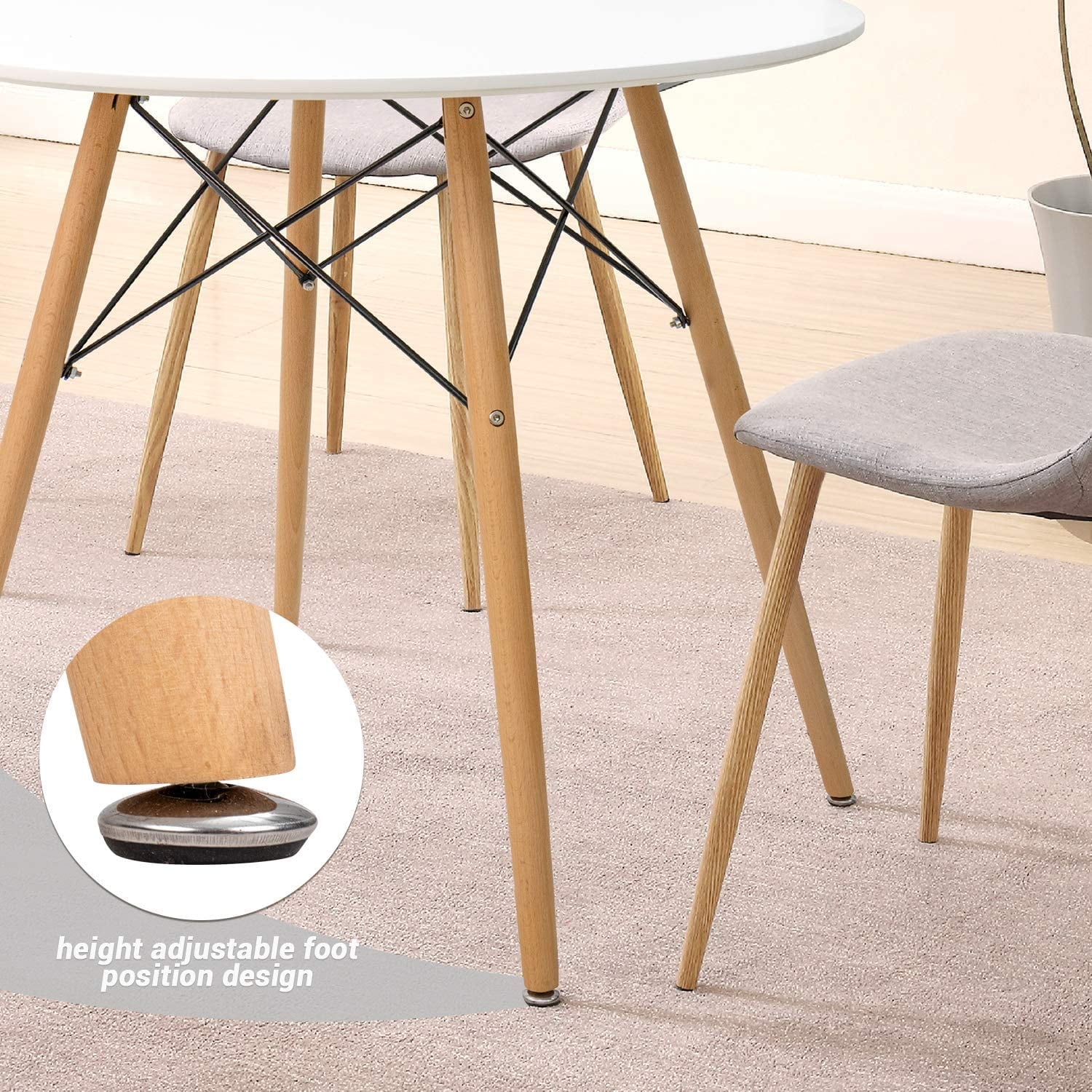 White Round Dining Table 32