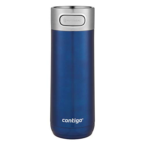 Contigo Luxe Vacuum-Insulated Stainless Steel Thermal Travel Mug 16 Ounces Stainless Steel