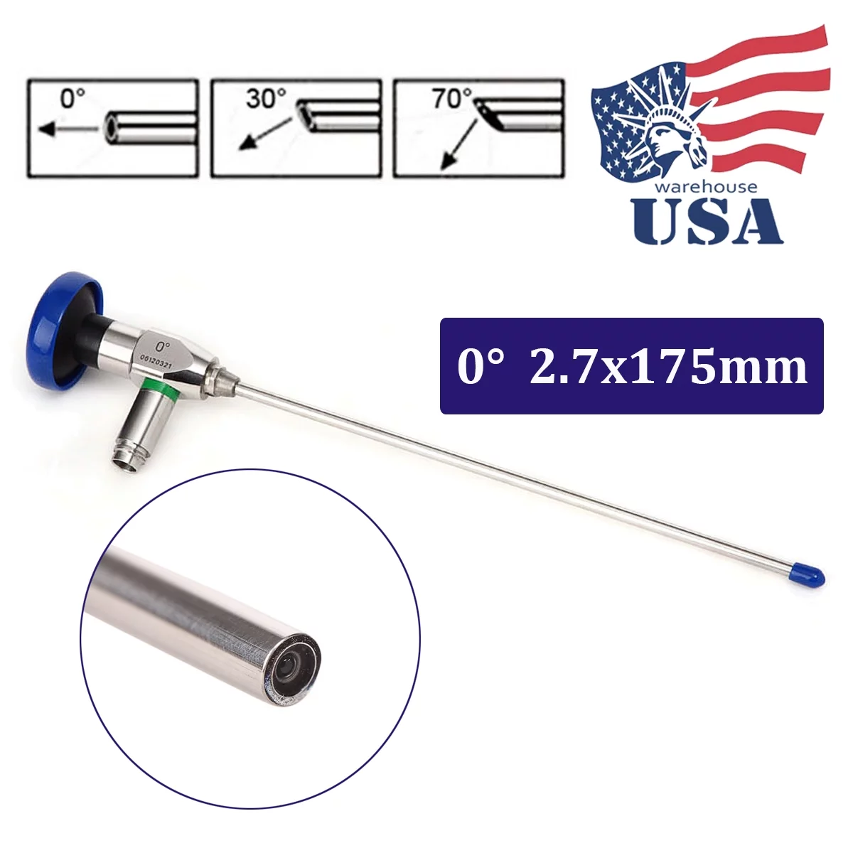 0 Rigid 2.7175mm Endoscope Sinuscope Arthroscope Endoscopy Instrument 2.7mm