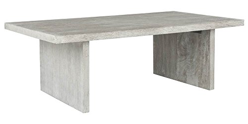SAFAVIEH Home Collection Senjo Rouge Rattan Coffee Table, 0, Grey