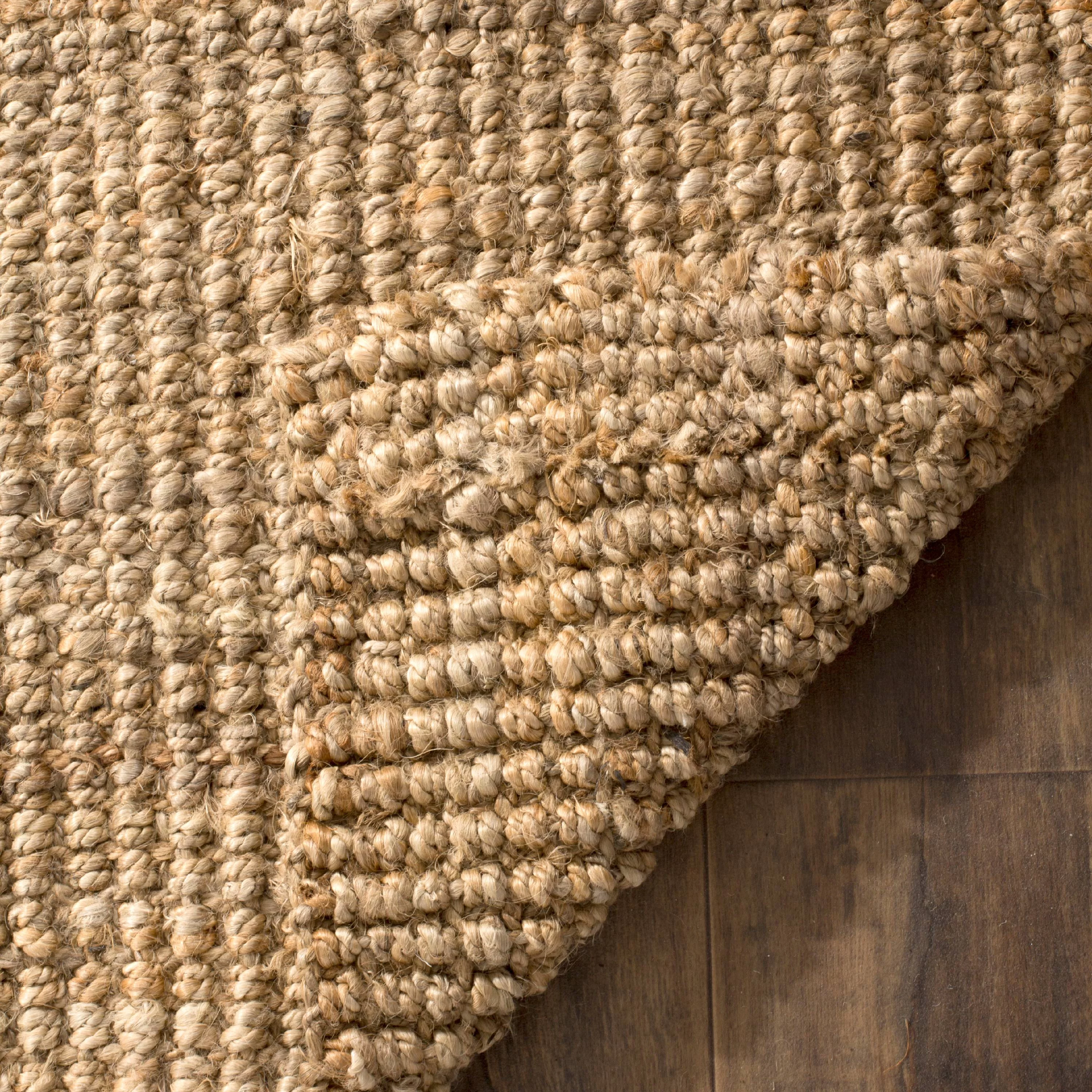 SAFAVIEH Natural Fiber Delmar Braided Jute Area Rug, Natural, 8' x 10'