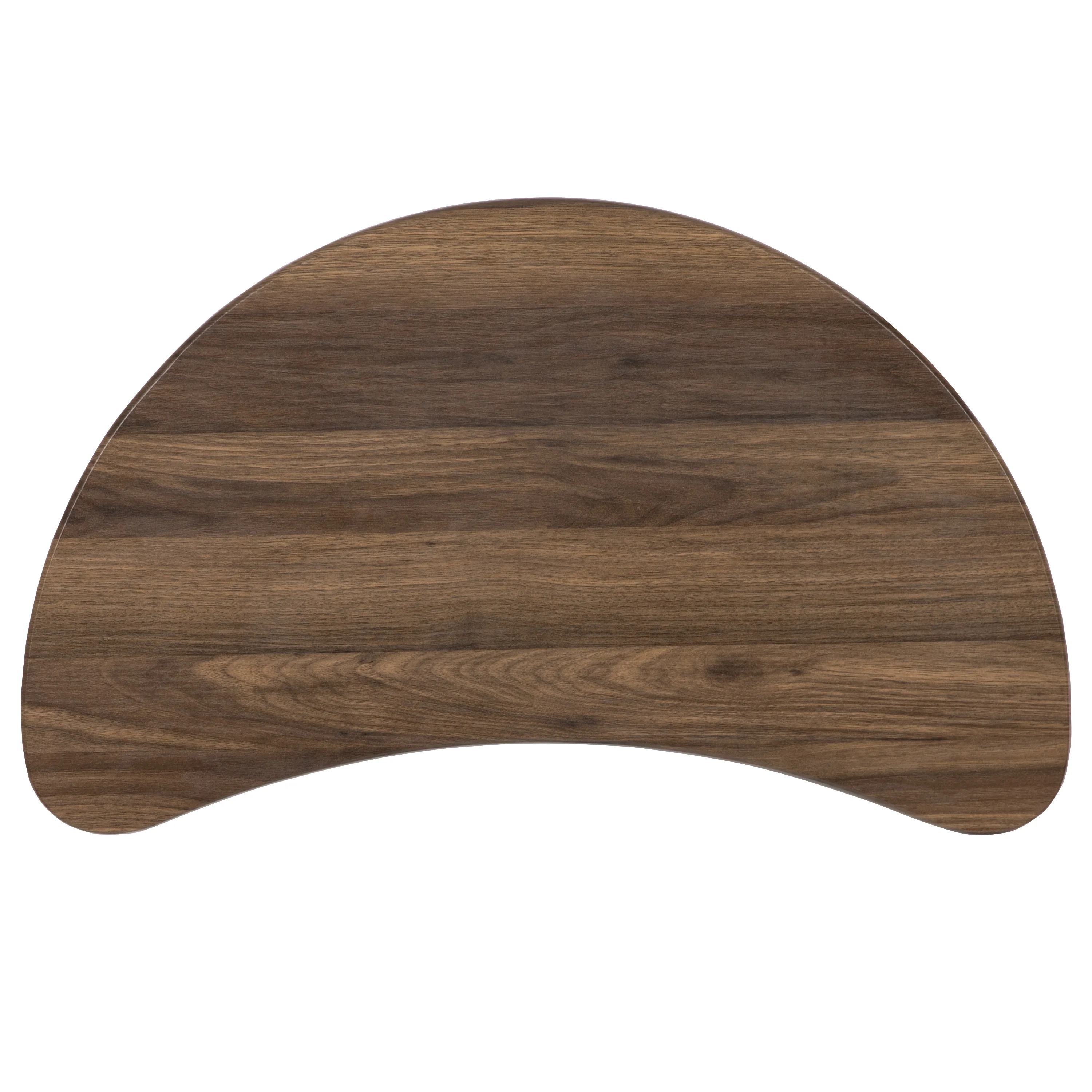 BizChair Rustic Walnut Sit to Stand Mobile Laptop Computer Desk