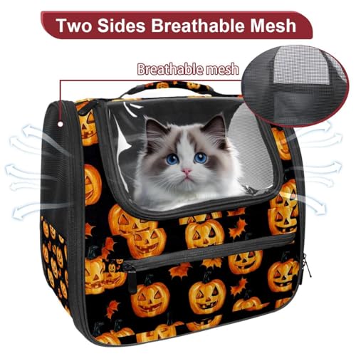 Halloween Pet Carrier Soft Sided Carrier for Small Medium Cats Dogs