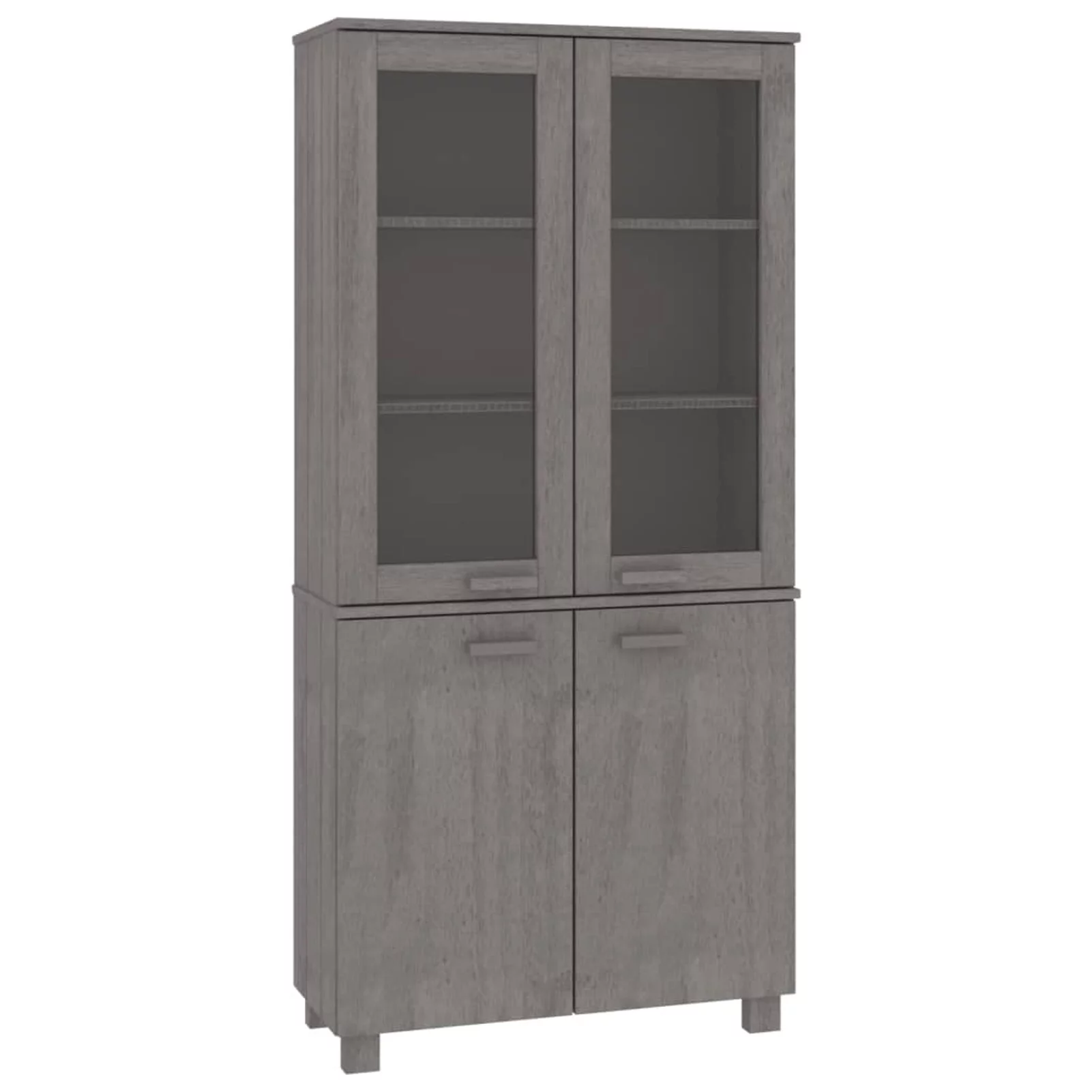 Irfora Highboard HAMAR Solid Wood Pine Gray