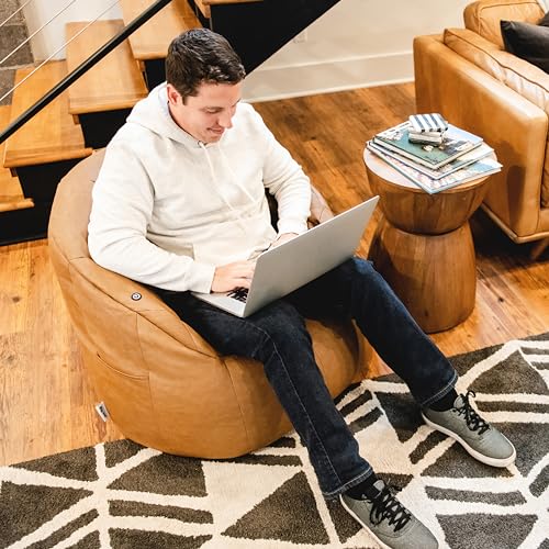 Big Joe Milano Lenox Denim Cobalt Beanbag Chair