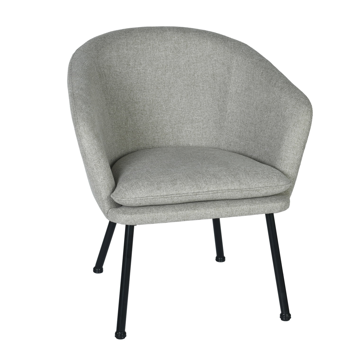 Homy Casa 22.8'' Accent Arm Chairs, Living Room Chairs, Mid-Century Modern Fabric Chairs, Arm Chairs, Wicker Grey