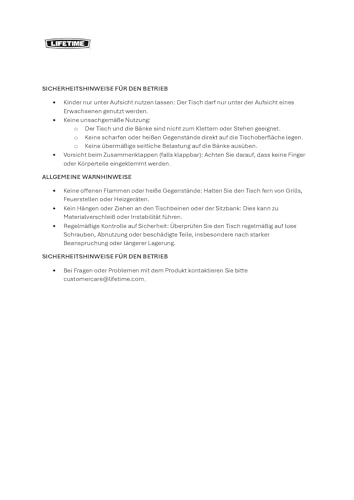 Lifetime Kids Picnic Table, Blue