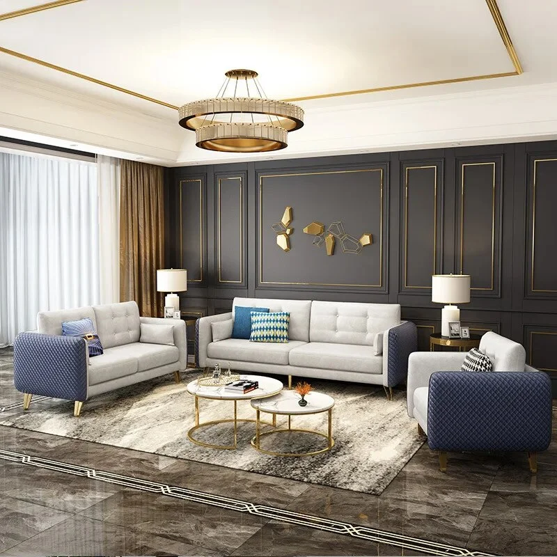 Technology Fabric Sofa Simple Small Apartment Living Room Apartment Furniture Fabric Sofa