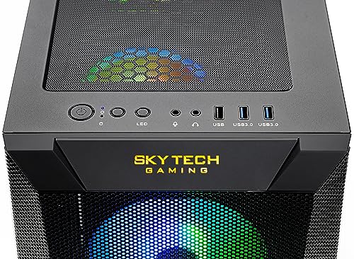 Skytech King 95 Gaming PC Desktop, Ryzen 7 9700X 3.8 GHz (5.5GHz Turbo Boost), NVIDIA RTX 5070 12GB GDDR7, 1TB Gen4 SSD, 32GB DDR5 RAM 6000 RGB, 850W Gold PSU, 360mm ARGB AIO, Wi-Fi, Win 11 Home
