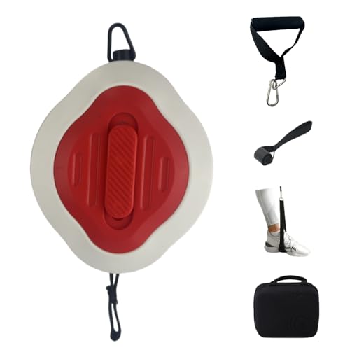 Portable Cable Machine Gym Compact Strength Trainer for Full Body Fitness, Replaces Gym Equipment & Stretch Bands(Red)