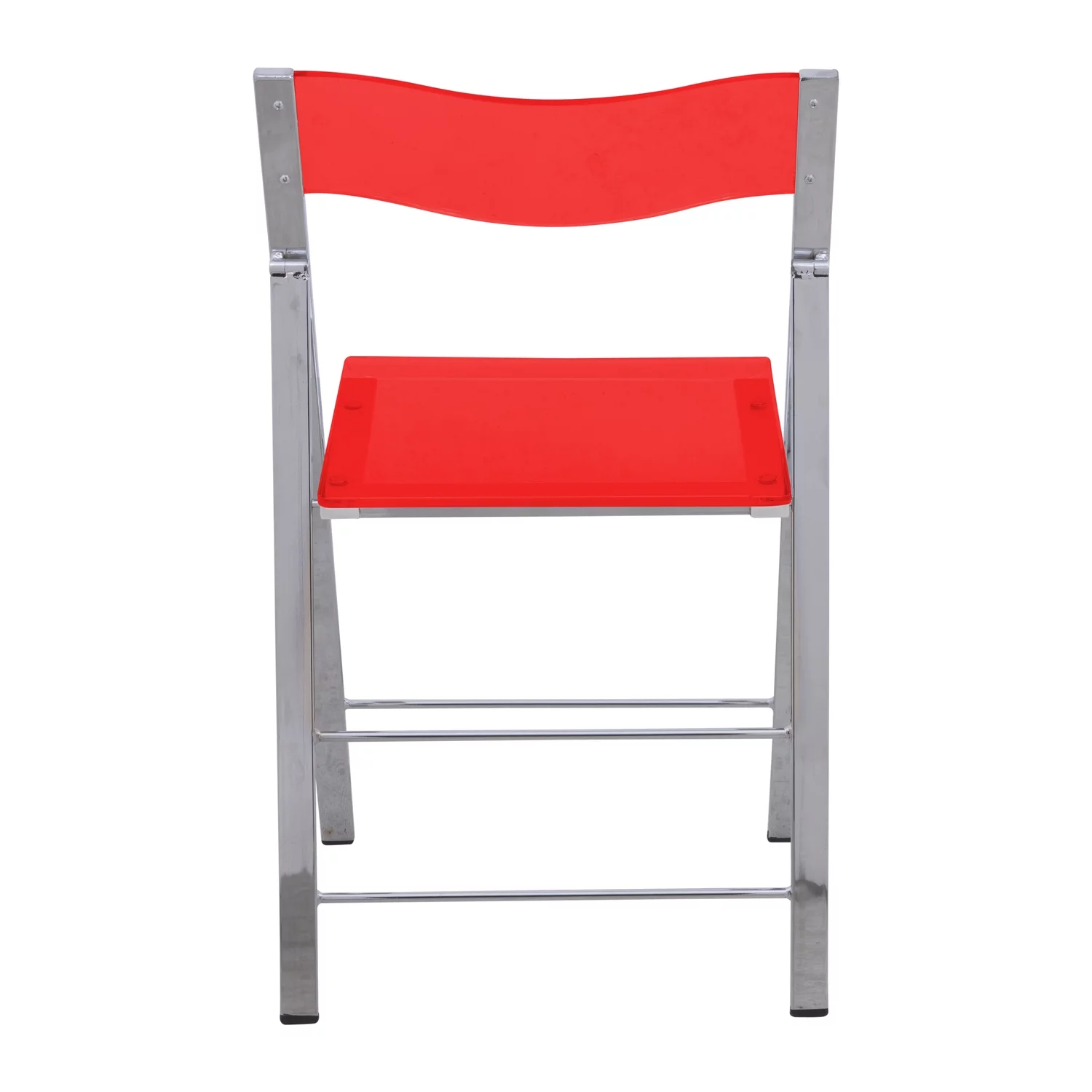 HomeStock Retro Renaissance Modern Acrylic Folding Chair, Set of 2