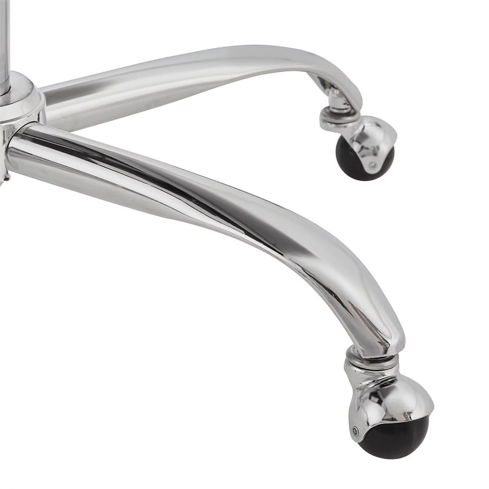 Riverbay Furniture Upholstered Swivel Office Chair in Cream Sherpa