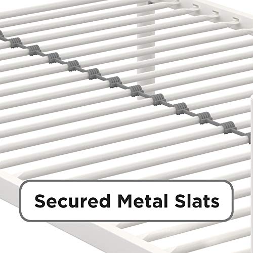 DHP Twin-Over-Futon Convertible Couch and Bed with Metal Frame, Ladder and Guardrails - Black