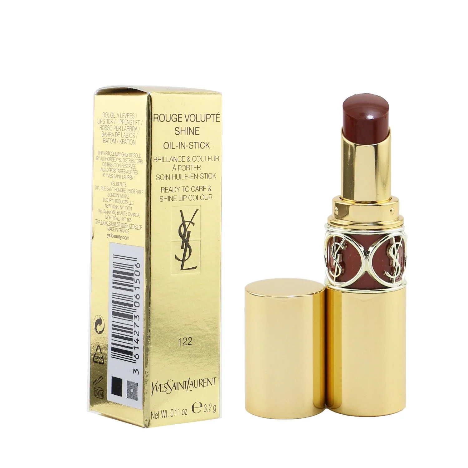 Yves Saint Laurent Rouge Volupte Shine - # 86 Mauve Cuir  3.2g/0.11oz