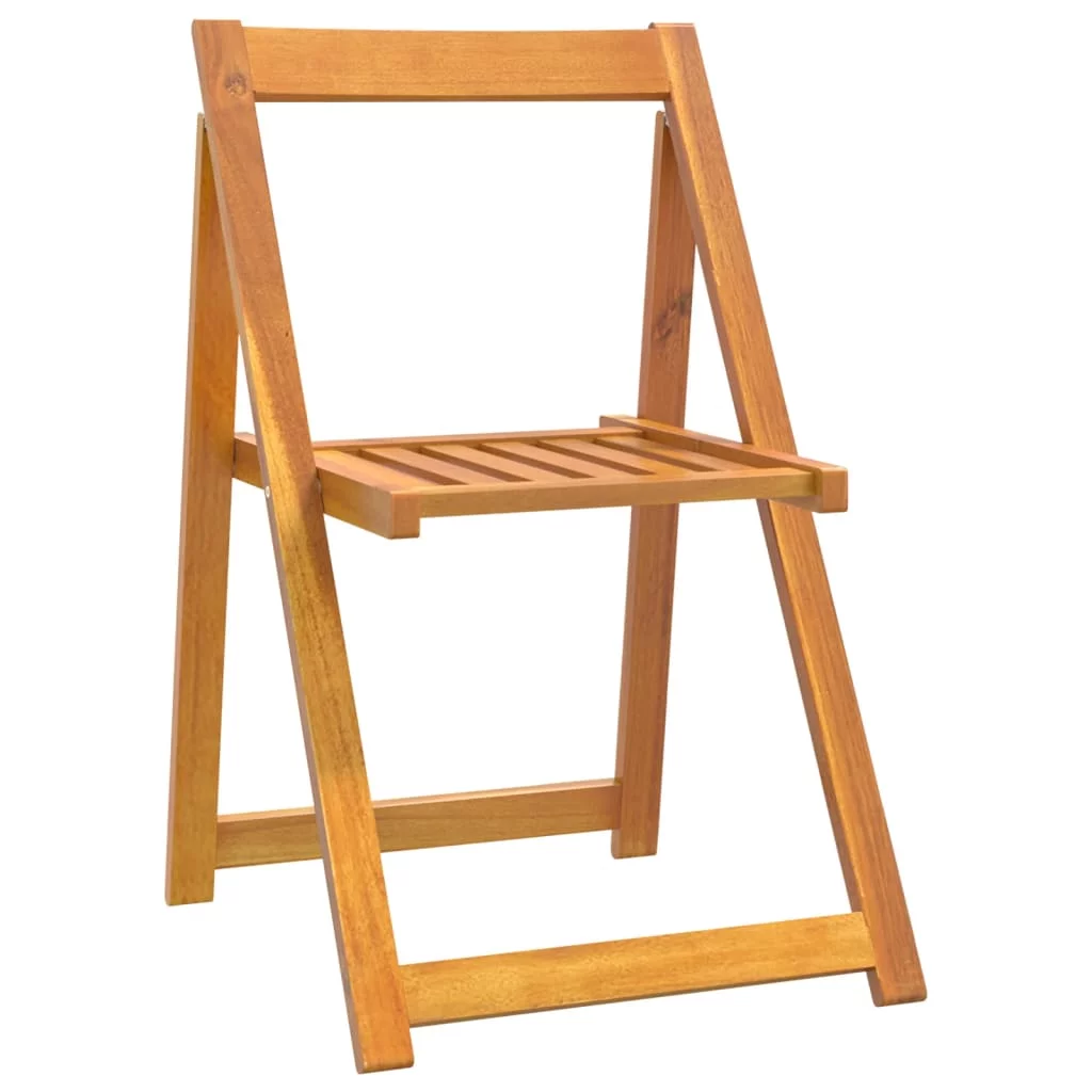 Tomshoo Folding Garden Chairs 6 pcs Solid Wood Acacia